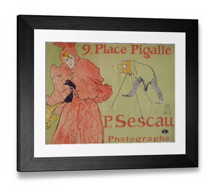 Framed Print : 9, Pigalle Square (9, Place Pigalle), by Henri de Toulouse Lautrec, 1894, 19th Century, litography Framed Print : 9, Pigalle Square (9, Place Pigalle), by Henri de Toulouse Lautrec, 1894, 19th Century, litography