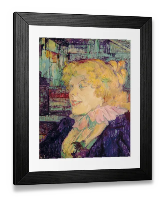Framed Print : The Englishwoman of the Star at Le Havre (L'Anglaise du Star du Le Havre), by Henri de Toulouse-Lautrec, 1899, 19th Century, oil on board, 41 x 32, 8 cm Framed Print : The Englishwoman of the Star at Le Havre (L'Anglaise du Star du Le Havre), by Henri de Toulouse-Lautrec, 1899, 19th Century, oil on board, 41 x 32, 8 cm