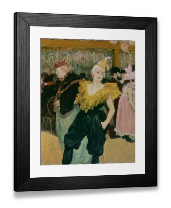 Framed Print : The clownesse Cha-U-Kao at the Moulin Rouge (La clownesse Cha-U-Kao au Moulin Rouge), by Henri de Toulouse-Lautrec, 1895, 19th Century, oil on canvas, 77 x 55 cm Framed Print : The clownesse Cha-U-Kao at the Moulin Rouge (La clownesse Cha-U-Kao au Moulin Rouge), by Henri de Toulouse-Lautrec, 1895, 19th Century, oil on canvas, 77 x 55 cm
