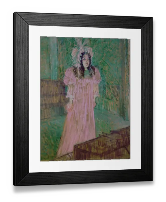 Framed Print : May Belfort, by Henri de Toulouse-Lautrec, 1895, 19th Century, oil on cardboard, 86 x 41 cm Framed Print : May Belfort, by Henri de Toulouse-Lautrec, 1895, 19th Century, oil on cardboard, 86 x 41 cm