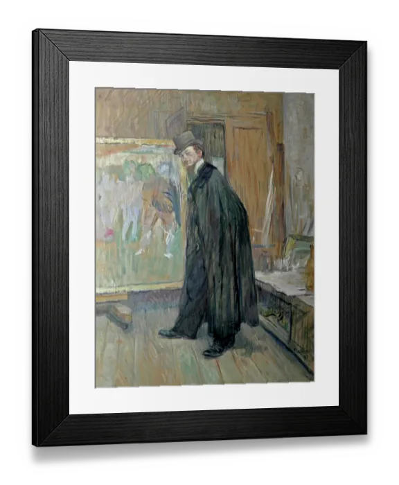 Framed Print : Henri Nocq, by Henri de Toulouse Lautrec, 1897, 19th Century, paint on board, 63, 9 x 48, 2 cm Framed Print : Henri Nocq, by Henri de Toulouse Lautrec, 1897, 19th Century, paint on board, 63, 9 x 48, 2 cm