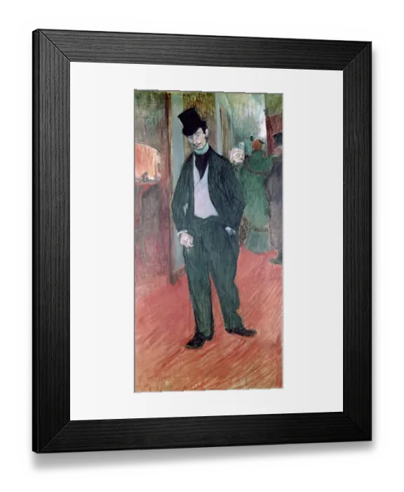 Framed Print : Gabriel Tapié de Céleyran, by Henri de Toulouse-Lautrec, 1894, 19th Century, oil on canvas, 100 x 56 cm