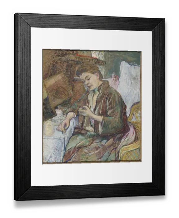 Framed Print : Madame Favre at her toilet, 1891 Framed Print : Madame Favre at her toilet, 1891