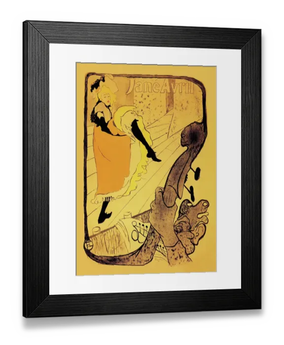 Framed Print : Performance of Jane Avril Framed Print : Performance of Jane Avril