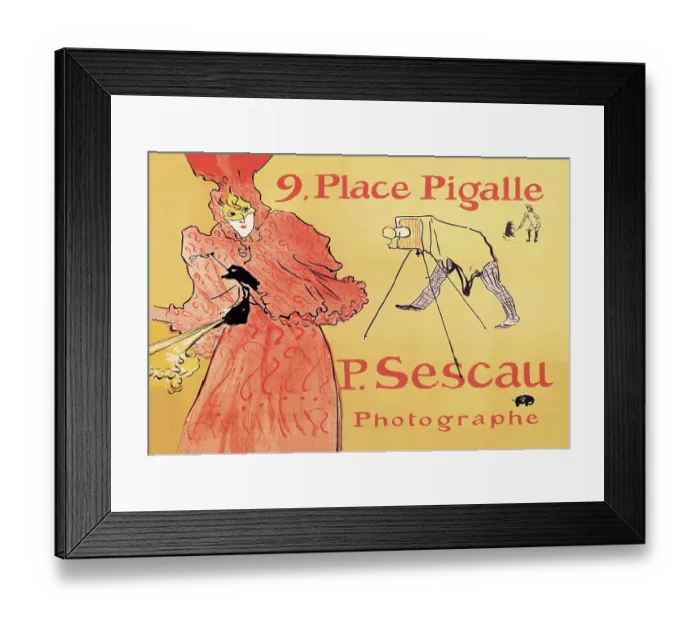 Framed Print : P. Sescau: Photographe Framed Print : P. Sescau: Photographe