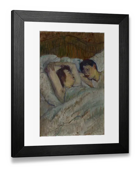 Framed Print : Au Lit. Au lit, 1892. Found in the Collection of Foundation E