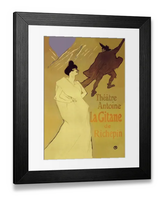 Framed Print : Gitane de Richepin: Theatre Antoine Framed Print : Gitane de Richepin: Theatre Antoine