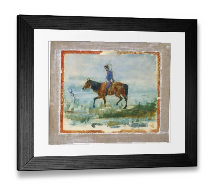 Framed Print : Hussars, 1878. Artist Henri de Toulouse-Lautrec Framed Print : Hussars, 1878. Artist Henri de Toulouse-Lautrec