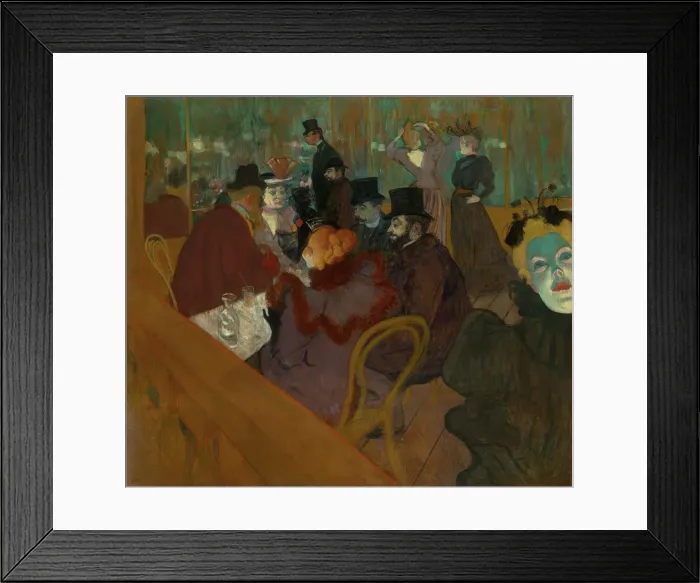Framed Print : At The Moulin Rouge