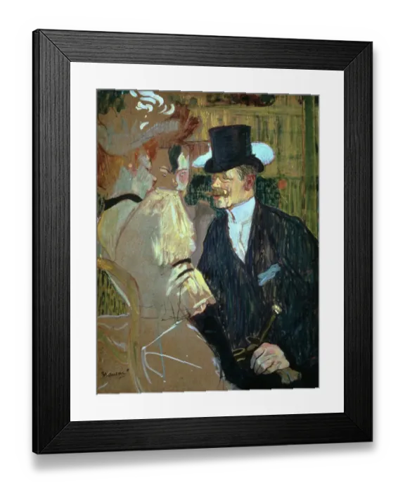 Framed Print : The Englishman at the Moulin Rouge, 1892. Artist: Henri de Toulouse-Lautrec Framed Print : The Englishman at the Moulin Rouge, 1892. Artist: Henri de Toulouse-Lautrec