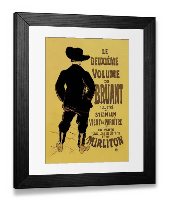 Framed Print : Deuxieme Volume de Bruant Framed Print : Deuxieme Volume de Bruant
