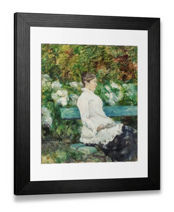 Framed Print : Madame Countess Adèle De Toulouse-Lautrec In The Garden Of Malromé Framed Print : Madame Countess Adèle De Toulouse-Lautrec In The Garden Of Malromé