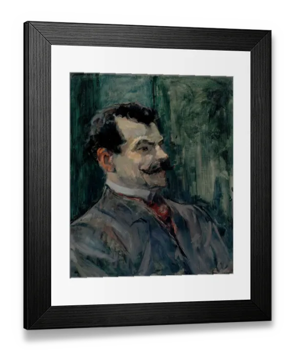 Framed Print : Portrait of André Rivoire (1872-1930). Artist: Toulouse-Lautrec, Henri, de (1864-1901) Framed Print : Portrait of André Rivoire (1872-1930). Artist: Toulouse-Lautrec, Henri, de (1864-1901)
