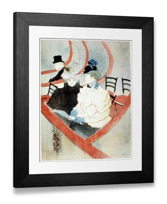 Framed Print : La Grande Loge ('The Royal Box'), 1896-1897. Artist: Henri de Toulouse-Lautrec Framed Print : La Grande Loge ('The Royal Box'), 1896-1897. Artist: Henri de Toulouse-Lautrec