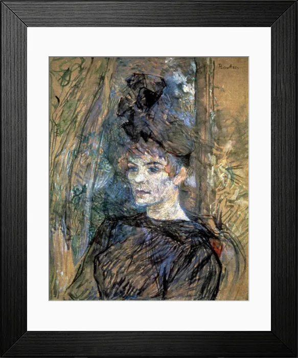 Framed Print : Portrait of Suzanne Valadon, 1885. Artist: Henri de Toulouse-Lautrec Framed Print : Portrait of Suzanne Valadon, 1885. Artist: Henri de Toulouse-Lautrec
