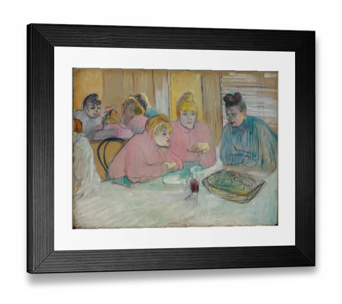 Framed Print : The Ladies in the Dining Room. Artist: Toulouse-Lautrec, Henri, de (1864-1901) Framed Print : The Ladies in the Dining Room. Artist: Toulouse-Lautrec, Henri, de (1864-1901)