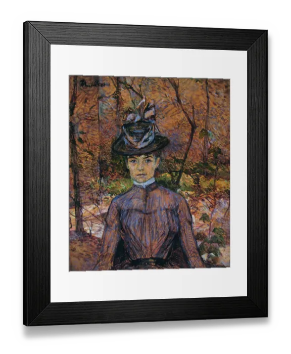Framed Print : Portrait of Suzanne Valadon (1865-1938). Artist: Toulouse-Lautrec, Henri, de (1864-1901) Framed Print : Portrait of Suzanne Valadon (1865-1938). Artist: Toulouse-Lautrec, Henri, de (1864-1901)