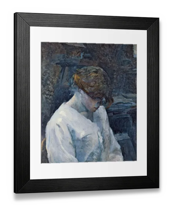 Framed Print : La Rousse in a White Blouse, 1889. Artist: Toulouse-Lautrec, Henri, de (1864-1901) Framed Print : La Rousse in a White Blouse, 1889. Artist: Toulouse-Lautrec, Henri, de (1864-1901)