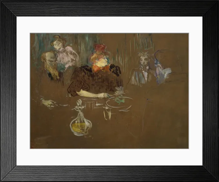 Framed Print : At the Table of Monsieur and Madame Natanson. Artist: Toulouse-Lautrec, Henri, de (1864-1901) Framed Print : At the Table of Monsieur and Madame Natanson. Artist: Toulouse-Lautrec, Henri, de (1864-1901)