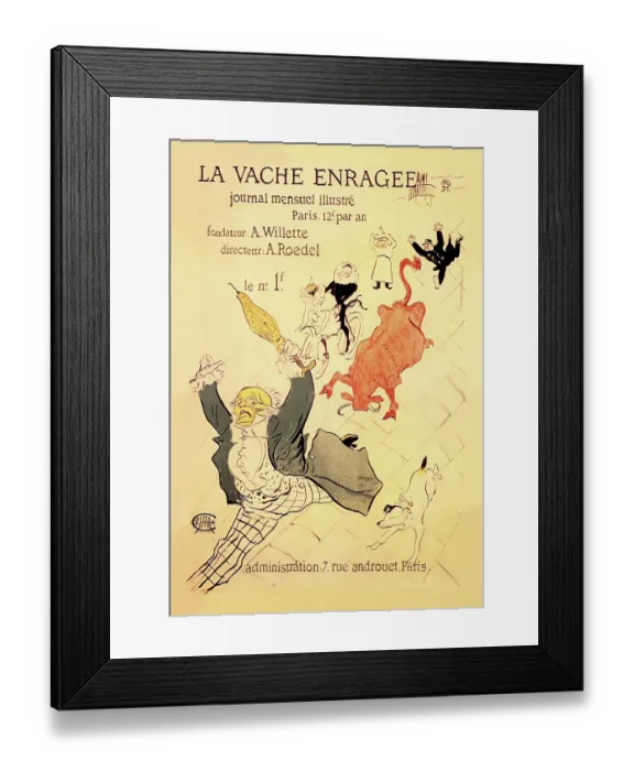 Framed Print : Vache Enragee (Roughing It) Framed Print : Vache Enragee (Roughing It)