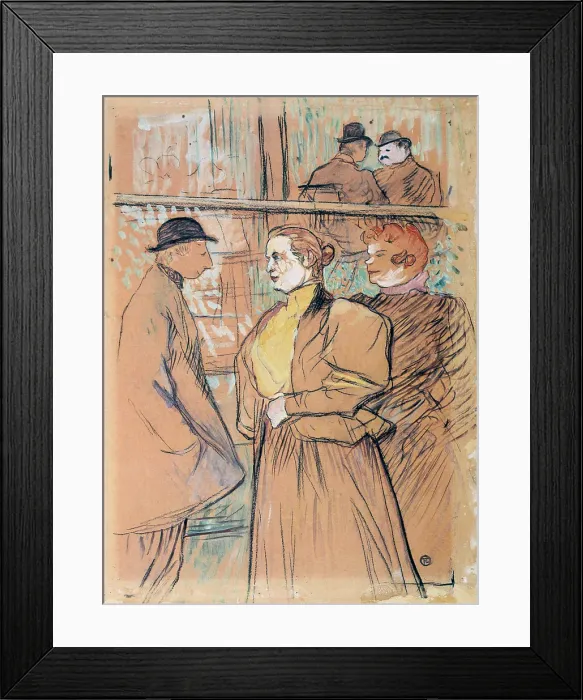 Framed Print : In the Moulin Rouge, 19th century. Artist: Henri de Toulouse-Lautrec Framed Print : In the Moulin Rouge, 19th century. Artist: Henri de Toulouse-Lautrec