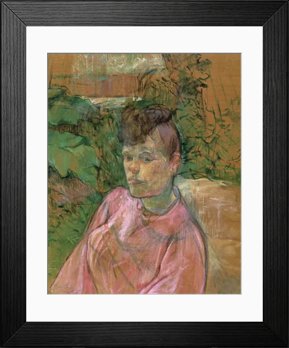 Framed Print : Woman in the Garden of Monsieur Forest, 1889-1891. Artist: Henri de Toulouse-Lautrec Framed Print : Woman in the Garden of Monsieur Forest, 1889-1891. Artist: Henri de Toulouse-Lautrec