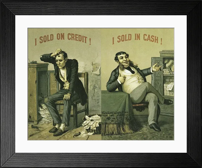 Framed Print : Vintage poster of successful and failed businessmen Framed Print : Vintage poster of successful and failed businessmen