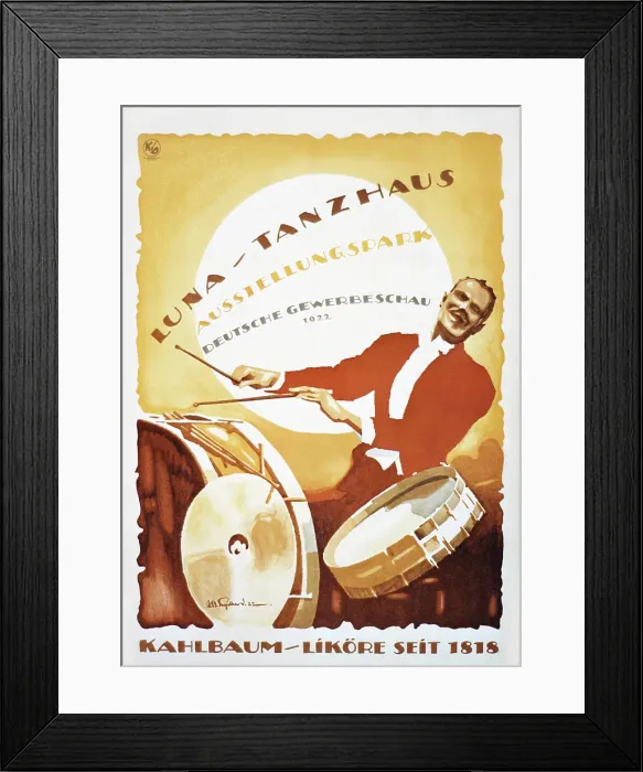 Framed Print : Vintage poster of musician playing the drums Framed Print : Vintage poster of musician playing the drums