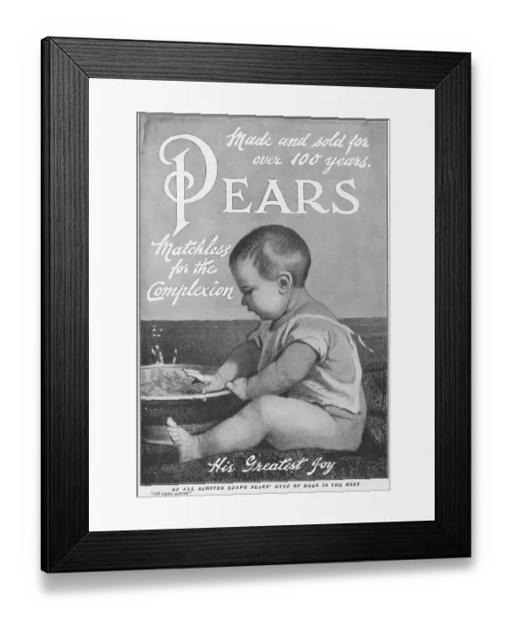 Framed Print : Pears Soap Framed Print : Pears Soap