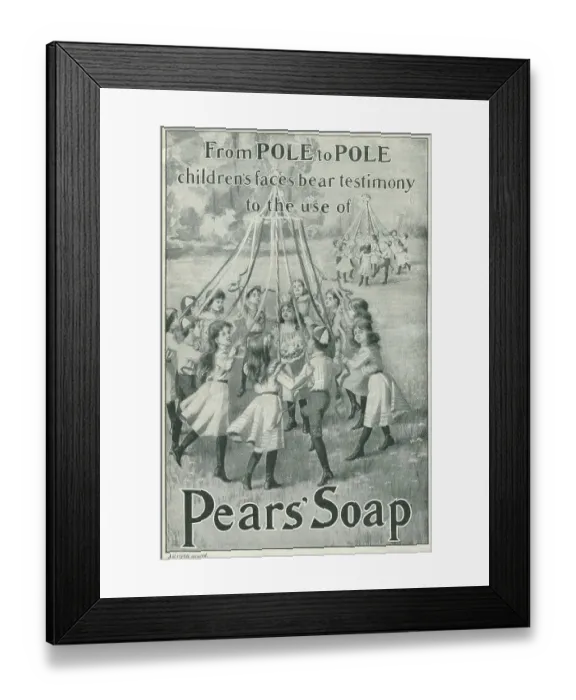 Framed Print : Ad For Pears Soap Framed Print : Ad For Pears Soap