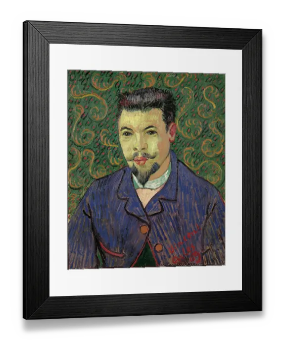 Framed Print : Portrait of Doctor Felix Rey, by van Gogh Vincent, 19th Century, 1889-1889, oil on canvas, cm 64 x 53 Framed Print : Portrait of Doctor Felix Rey, by van Gogh Vincent, 19th Century, 1889-1889, oil on canvas, cm 64 x 53