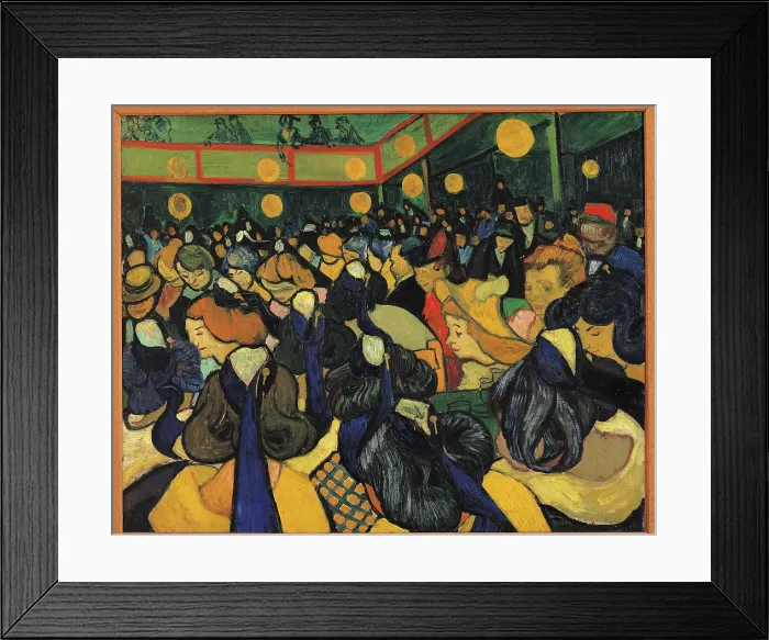 Framed Print : The Dance Hall in Arles, by Vincent Van Gogh, 1888, 19th Century, oil on canvas, cm 65 x 81 Framed Print : The Dance Hall in Arles, by Vincent Van Gogh, 1888, 19th Century, oil on canvas, cm 65 x 81