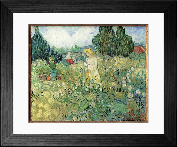 Framed Print : Madamoiselle Gachet in Her Garden at Auvers, by Vincent Van Gogh, 1890, 19th Century, oil on canvas, cm 46 x 55, 5 Framed Print : Madamoiselle Gachet in Her Garden at Auvers, by Vincent Van Gogh, 1890, 19th Century, oil on canvas, cm 46 x 55, 5