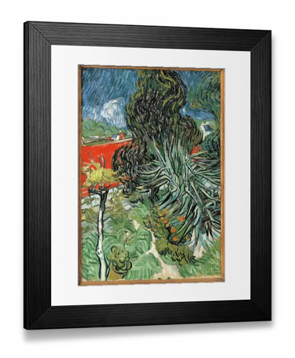Framed Print : Dr Gachets Garden at Auvers, by Vincent Van Gogh, 1890, 19th Century, oil on canvas, cm 73 x 52 Framed Print : Dr Gachets Garden at Auvers, by Vincent Van Gogh, 1890, 19th Century, oil on canvas, cm 73 x 52