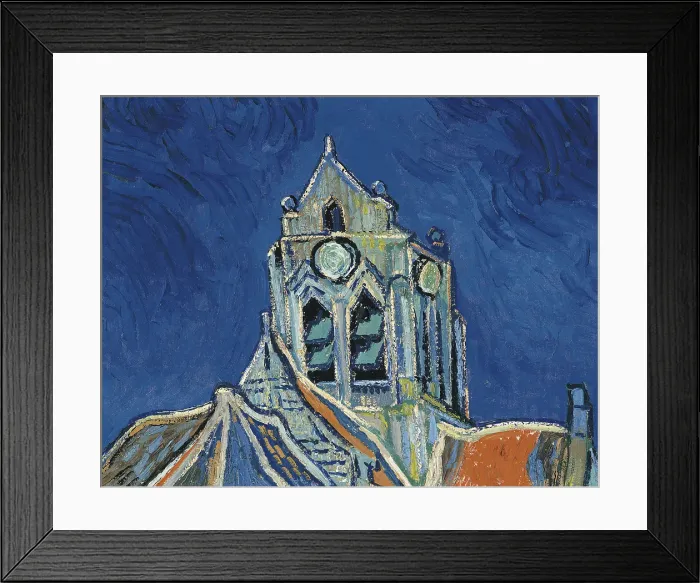 Framed Print : The Church at Auvers, by Vincent Van Gogh, 1890, 19th Century, oil on canvas, cm 94 x 74 Framed Print : The Church at Auvers, by Vincent Van Gogh, 1890, 19th Century, oil on canvas, cm 94 x 74