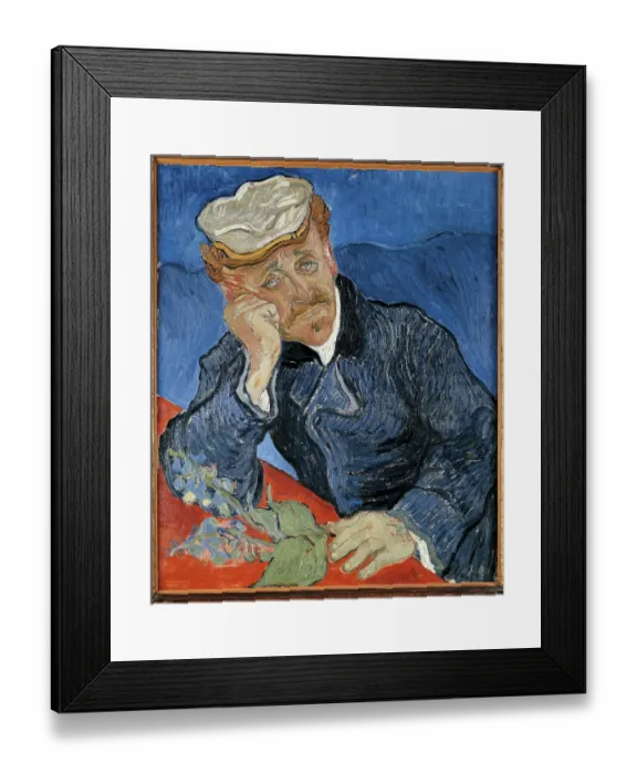 Framed Print : Portrait of Dr. Gachet, by Vincent Van Gogh, 1890, 19th Century, oil on canvas, cm 68 x 57 Framed Print : Portrait of Dr. Gachet, by Vincent Van Gogh, 1890, 19th Century, oil on canvas, cm 68 x 57