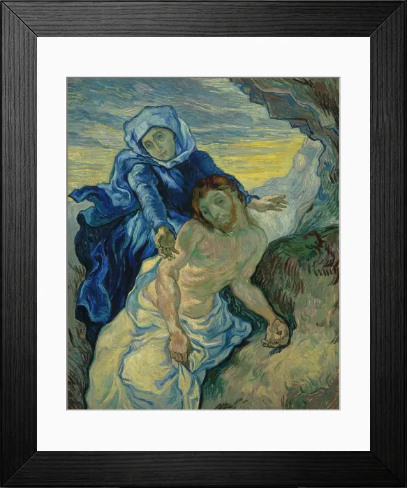 Framed Print : Pietà (After Delacroix)