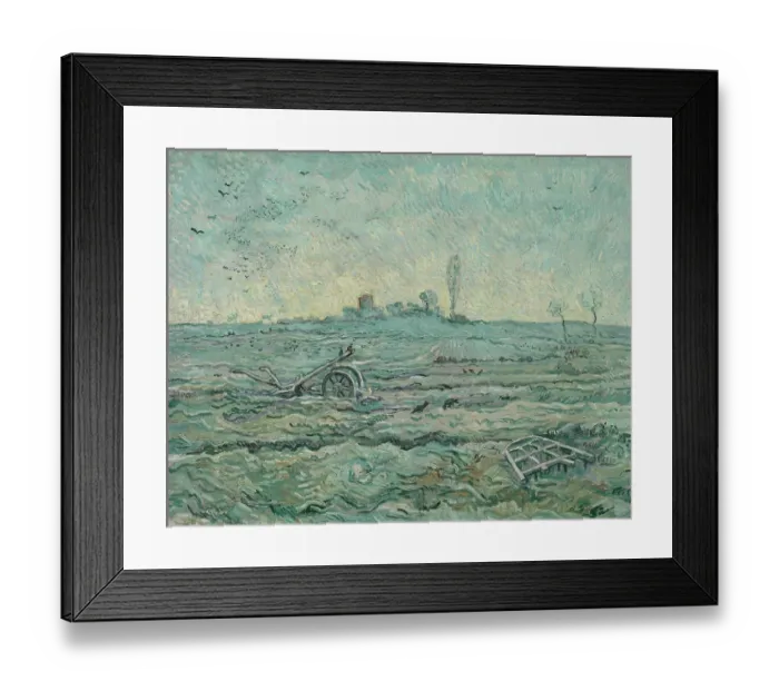 Framed Print : Snow-Covered Field With A Harrow (After Millet) Framed Print : Snow-Covered Field With A Harrow (After Millet)