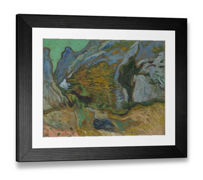 Framed Print : Ravine With A Small Stream Framed Print : Ravine With A Small Stream
