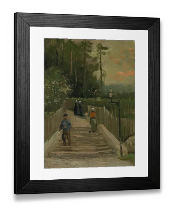 Framed Print : Path In Montmartre Framed Print : Path In Montmartre