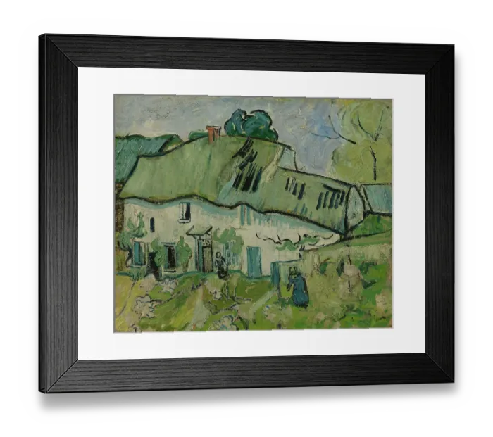 Framed Print : Farmhouse, 1890. Found in the collection of the Van Gogh Museum, Amsterdam Framed Print : Farmhouse, 1890. Found in the collection of the Van Gogh Museum, Amsterdam
