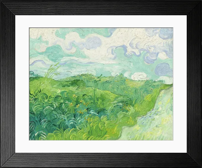 Framed Print : Green Wheat Fields Framed Print : Green Wheat Fields