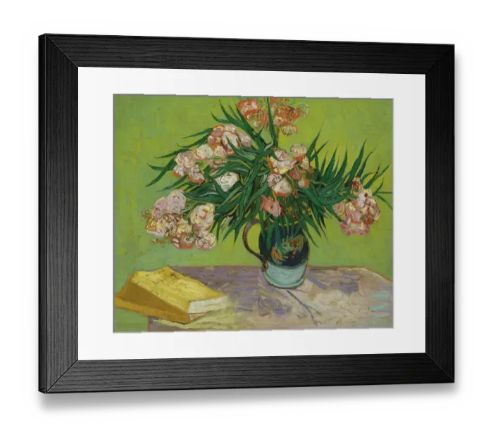 Framed Print : Oleanders, 1888. Artist Vincent van Gogh Framed Print : Oleanders, 1888. Artist Vincent van Gogh