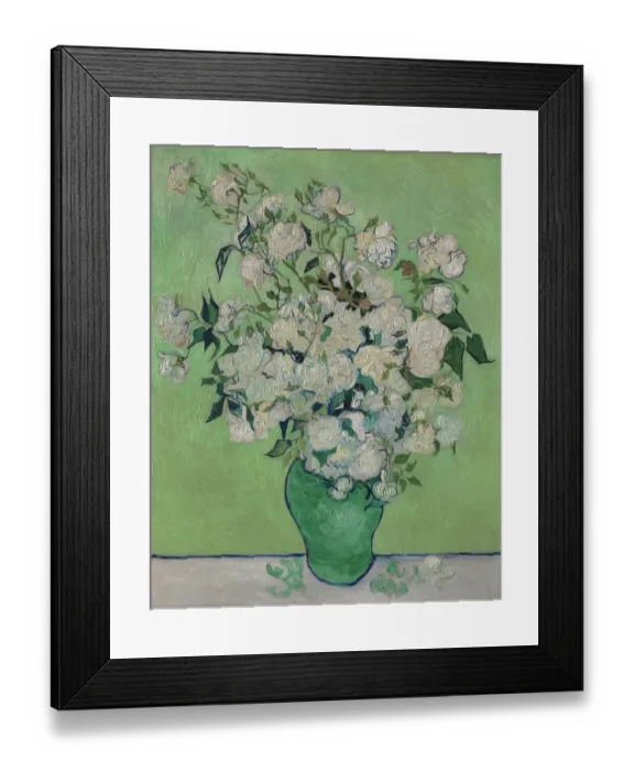 Framed Print : Roses, 1890. Artist Vincent van Gogh. (Photo by Heritage Art / Heritage Images / Getty Images) Framed Print : Roses, 1890. Artist Vincent van Gogh. (Photo by Heritage Art / Heritage Images / Getty Images)