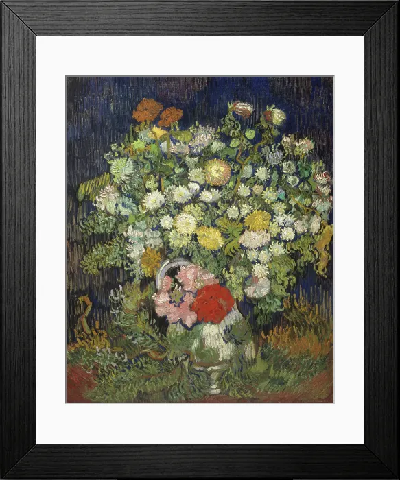 Framed Print : Bouquet Of Flowers In A Vase Framed Print : Bouquet Of Flowers In A Vase