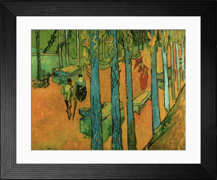 Framed Print : Falling Leaves Les Alyscamps Framed Print : Falling Leaves Les Alyscamps