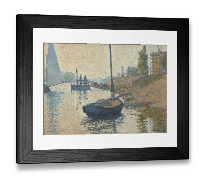 Framed Print : Ponton De La Félicité At Asnières (Opus No. 143) Framed Print : Ponton De La Félicité At Asnières (Opus No. 143)