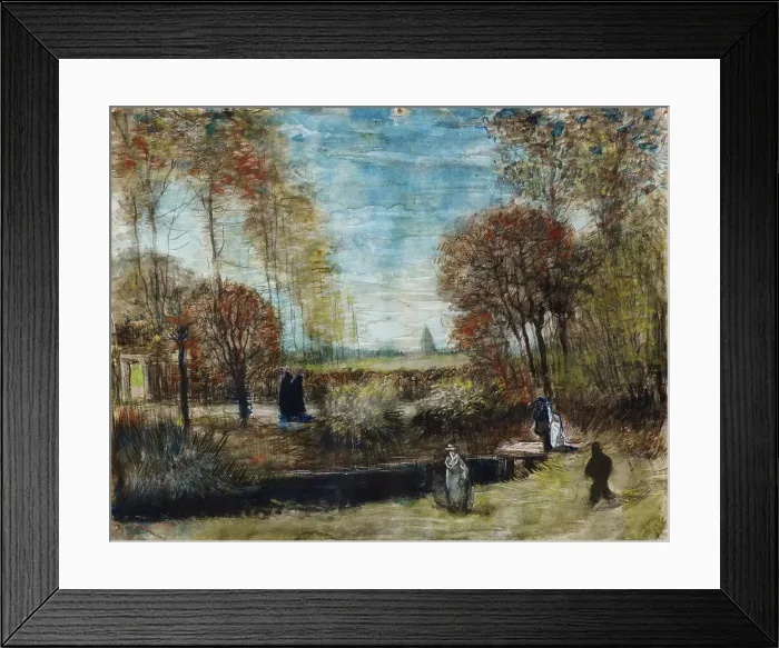 Framed Print : The Parsonage Garden At Nuenen