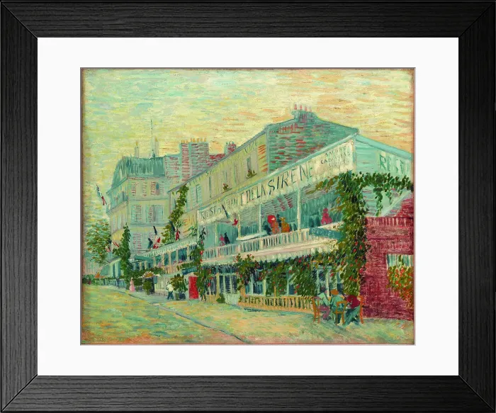 Framed Print : Le Restaurant De La Sirène À Asnières Framed Print : Le Restaurant De La Sirène À Asnières