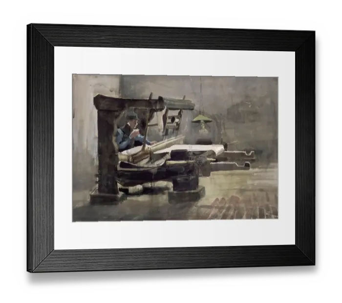 Framed Print : Weaver, 1884. Found in the Collection of Musée du Louvre, Paris Framed Print : Weaver, 1884. Found in the Collection of Musée du Louvre, Paris